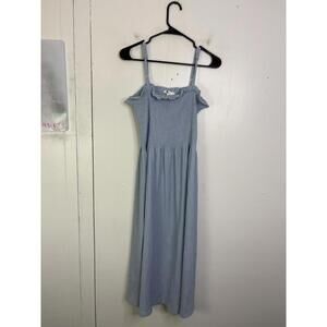 HM Dress Womens Medium Smocked Ruffles Midi Soft Summer Modest Cottagecore